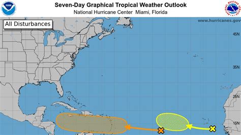 sxtprm|Storm tracker: NHC tracking 2 tropical disturbances in Atlantic.
